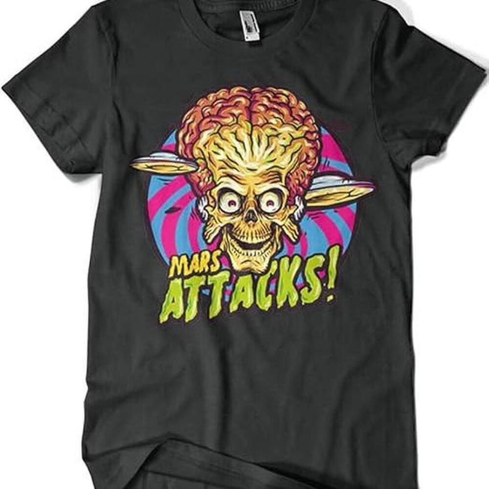 Mars Attacks Black Cotton Tee